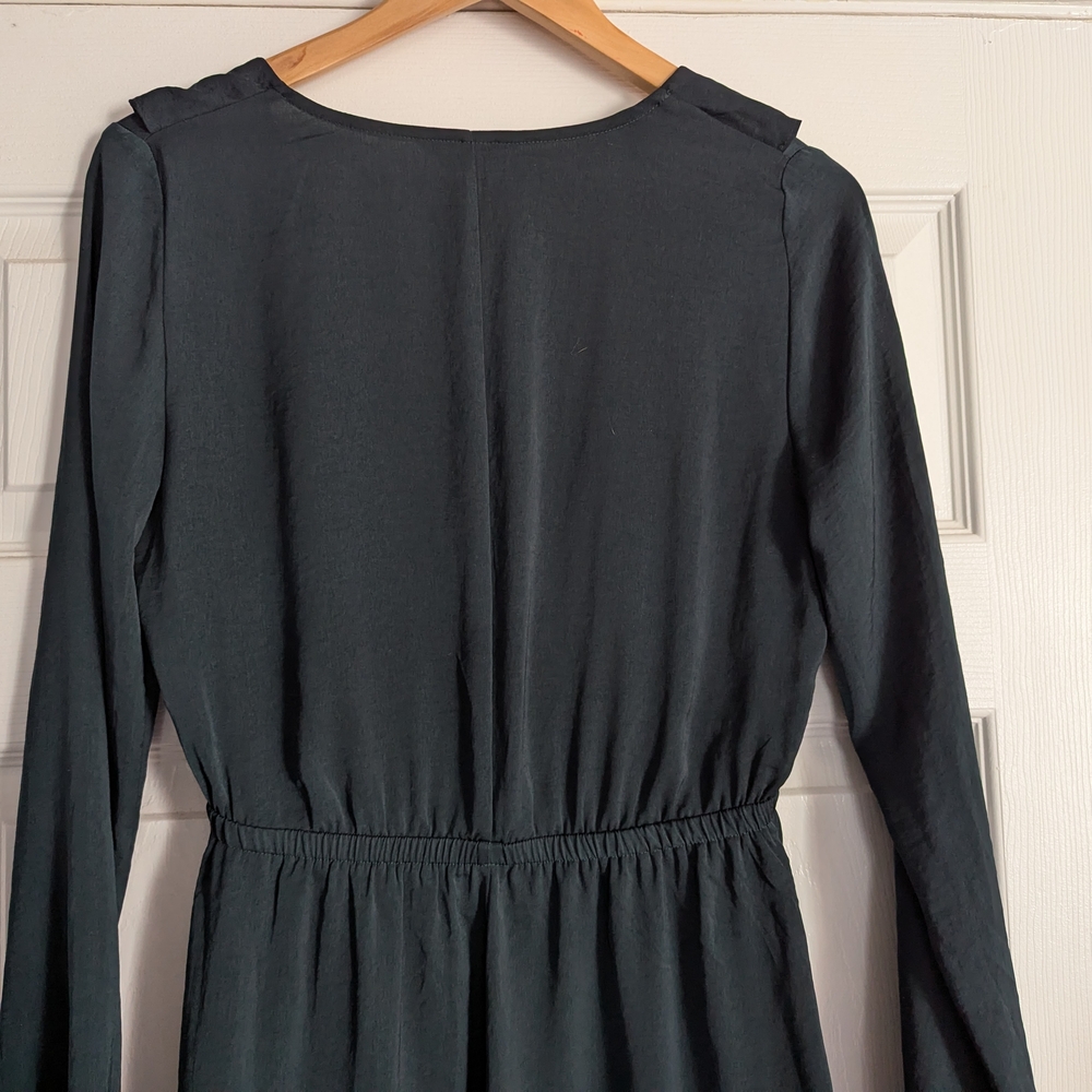 EXPRESS Ruffle Wrap Dress - Picture 6 of 8